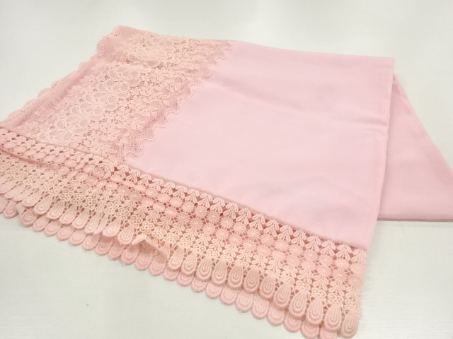 ビロードレース花模様ショール